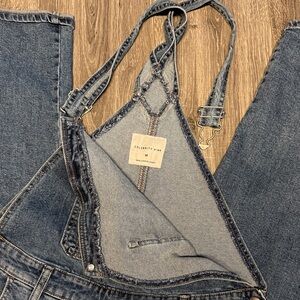 Celebrity Pink Blue Denim Overalls